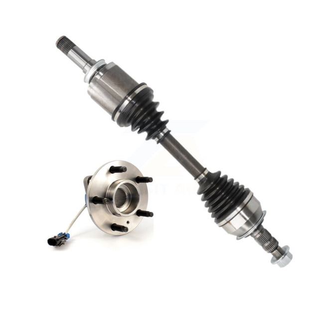 Kugel Front Right (Passenger Side) CV Axle Drive Shaft and Complete Wheel Hub Bearing Assembly Kit for Car 2010 Buick Allure Automatic transmission Opt.MH2 MH4 MH7 KN7-100331