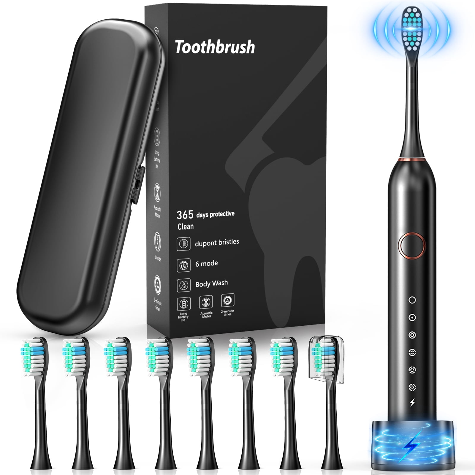 Scootworks Sonic Electric Toothbrush with 8 Heads photo 6
