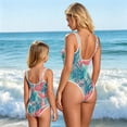 thumbnail image 6 of CCRFTGI Swimsuit for Child Girls Size 6-7 2026 Summer One Piece Bathing Suit Beach Print Swim Vacation Girls Clothes Girls Bathing Suit Light Blue 7-8 Years, 6 of 7