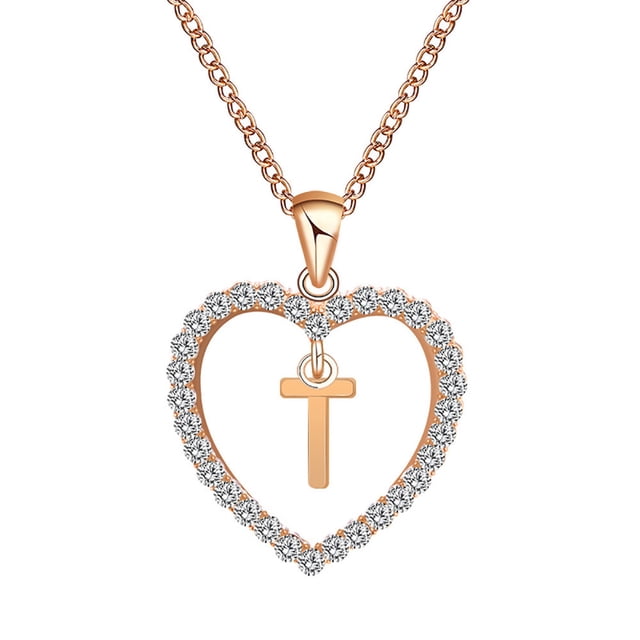 PVCS Collier Pendentif Chaîne avec Nom en Anglais pour Femmes, Cadeau de Mode, Bijoux