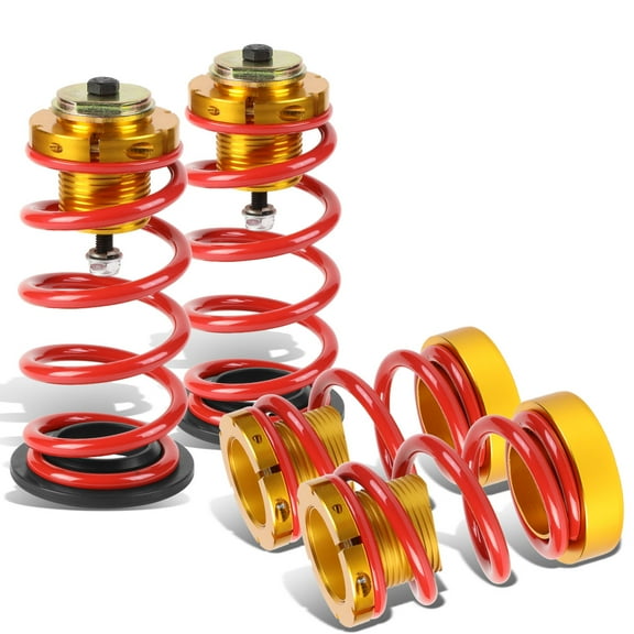 DNA Motoring COIL-HC06-RD For 2006 to 2011 Honda Civic FA FG FG 4pcs Aluminum Scaled Suspension Coilover Kit (Red) 07 08 09 10