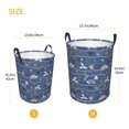 thumbnail image 2 of Lsque Underwater World Animals pattern Laundry Hamper Basket, Tall Woven Rope Hamper Basket for Clothes, Lightweight Storage Basket, Collapsible Waterproof-Small, 2 of 8