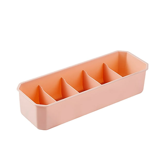 Less Than 5 Home Textile Storage Socks and Underwear Storage Box Multi-function Plastic Compartment 5 Compartments Can Be Superimposed On Underwear Finishing Box