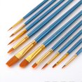 thumbnail image 2 of 20pcs Painting Brush Pens Nylon Brush Oil Paint Acrylic Paint Brushes Drawing Brushes Art Painting Tools (Blue + Purple), 2 of 4