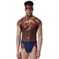 thumbnail image 4 of SKINY Calzoncillos para hombre, paquete de 2 - Algodón Retro, pantalones, costilla fina, algodón Azul S (Small), 4 of 6