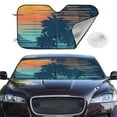 thumbnail image 2 of Daiia Palm Trees Windshield Sun Shade for Car SUV Truck (Small ), Car Sun Shade Windshield, Car Shades for Front Windows, Sunshade for Car Windshield, 2 of 7