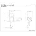 thumbnail image 2 of Kingston Brass K1014AW Handheld Shower Grab Bar Bracket in White, 2 of 4