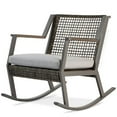thumbnail image 2 of Afuera Living Contemporary Aluminum Patio Rocker in Gray (Set of 2), 2 of 8