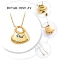 thumbnail image 3 of Heart Cremation Jewelry for Ash Holder Keepsake Urn Necklace Dad Memoiral Pendent for Ashes and Chain, 3 of 7