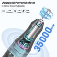 thumbnail image 3 of Taladro de uñas Meremit 35000 RPM inalámbrico con pantalla LCD de 115 g, 3 of 7