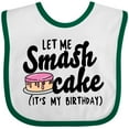 thumbnail image 3 of Inktastic Let Me Smash Cake Its My Birthday Girls Baby Bib, 3 of 4