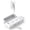 White, variant on Black Extension Cord 10 Ft, -Thin Flat Plug Power Strip with 6 Outlets and 3 Ports (2 C), Long Extension Cord with Multiple Outlets for College Dorm Room Office Desk Essentials