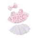 thumbnail image 5 of Chaleco de peluche, vestido, disfraz educativo DIY, falda corta para muñecas de 20 cm Rosa, 5 of 9