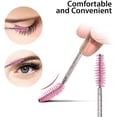 thumbnail image 4 of 50Pcs Disposable Glittered Eyebrow Brush Lash Makeup Cosmetics Brush with Crystal Handle, 4 of 6
