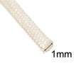 thumbnail image 3 of Uxcell 16.4Ft-1mm Alta TEMP Aislante de Manga de Fibra de Vidrio Protectores de Cable Blanco, 3 of 5