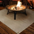 thumbnail image 6 of Fakrich 39'' Square Fire Pit Mat, Fireproof Blanket Under Fire Pit BBQ Grill Floor Mat Heat Resistant Rug Fiberglass Insulation Blanket to Protective Deck Patio Grass, 6 of 9