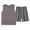 Gray a2, variant on snilers Lounge Sets for Mens Pajamas Set Soft Comfy Casual Lounge Set Sleeveless Tank Top and Shorts Plus Size Matching Sets Sleepwear