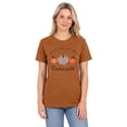 thumbnail image 4 of KimSoong Women Halloween Shirt Plaid Pumpkins Graphic Crew Neck Short Sleeve T-Shirts Tops, 4 of 11