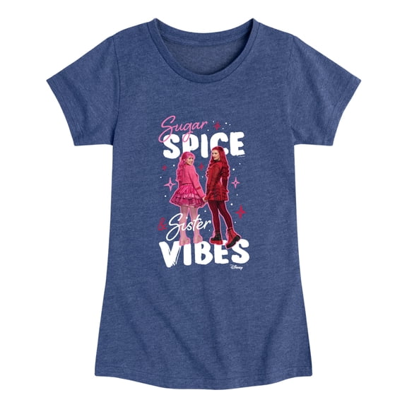 Descendants: Wicked Wonderland - Sister Vibes Fitted Short Sleeve Graphic T-Shirt