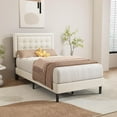 thumbnail image 2 of Alazyhome Modern Wood Grain Twin Beige, 2 of 6