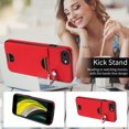thumbnail image 3 of Wallet Phone Case for iPhone 7 / 8 / SE 2022 & 2020 with Stand, RFID Blocking PU Leather Shockproof Cover with Kickstand & Credit Card Slot Drop Protection for iPhone 7 / 8 / SE 2022 & 2020, Red, 3 of 10