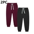thumbnail image 2 of Dezsed 2 Pack Toddler Girls Boys Sweatpants Kids Casual Athletic Pull-On Cotton Jogger Pants with Drawstring for Boys Girls 11-12 Years Bronze, 2 of 4