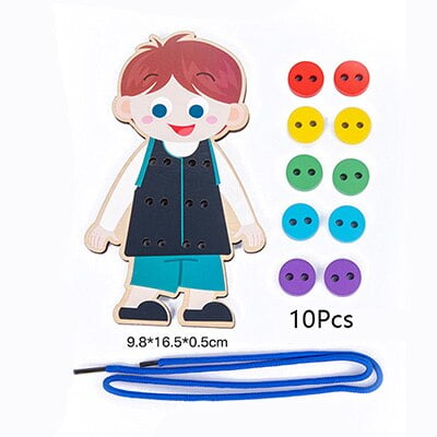 Juguetes de madera Montessori para bebés, rompecabezas de cuentas, juguete educativo temprano para niños de 1, 2 y 3 años, xilófono para niños y niñas, 0, 12 meses Fivean unisex