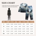 thumbnail image 4 of Fotbe Fantasy Swan Yacht Design Pattern Long Sleeve Pajama Set for Women,Sleepwear Set,2-piece Loungewear Set,Soft PJs Comfy Nightwear with Pockets -, 4 of 7
