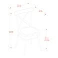 thumbnail image 3 of Better Homes and Gardens Collin Distressed White Dining Chair, Set of 2, Multiple Finishes, 3 of 16