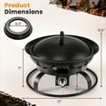 thumbnail image 3 of Gymax 21 Inch Diameter Propane Gas Fire Pit Patio Portable Fire Bowl w/ Cover Igniter, 3 of 9
