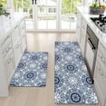 thumbnail image 2 of Kitchen Mats Sets 2 Piece, Memory Foam Kitchen Rugs and Mats Non Slip Washable, Farmhouse Anti Fatigue Kitchen Mat and Runner Set, Blue Cushioned Floor Comfort Mat, 17'''' x 47'''' + 17'''' x 30'''', 2 of 5