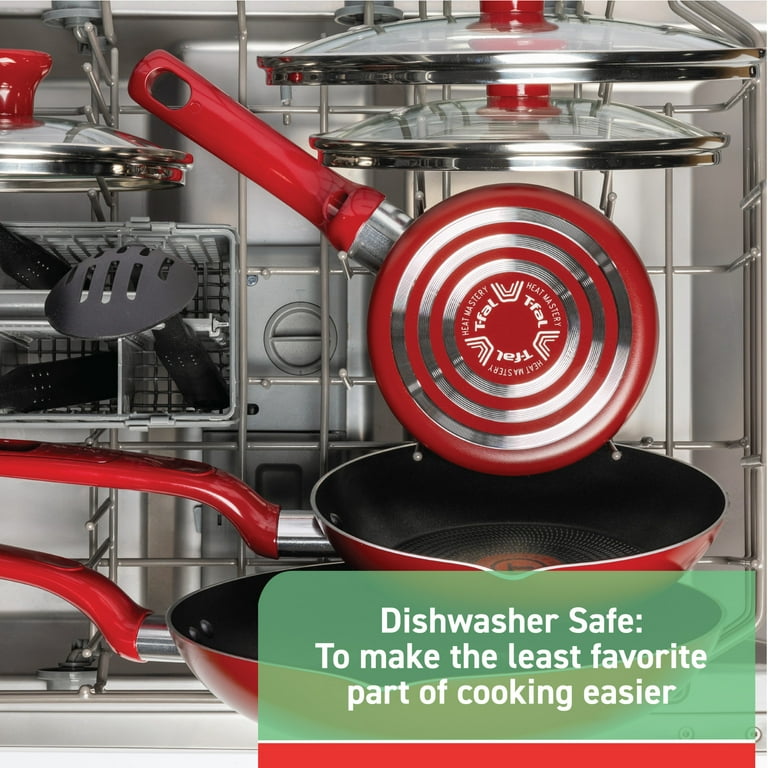 T-fal Easy Care Nonstick Cookware, Jumbo Cooker, 5 Quart, Red T-fal Easy Care Nonstick Cookware, Jumbo Cooker, 5 Quart, Red