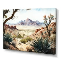 Designart Arizona Desert Scenery III Canvas Wall Art