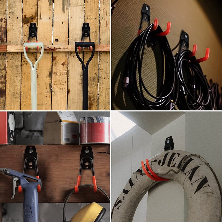 ValueMax 10 Pack Garage Storage Hooks, Black Steel photo 3