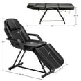 thumbnail image 5 of BarberPub Adjustable Massage Table with Headrest, Towel Hanger, 380 lbs Capacity—Ideal for Spa, Salon, Tattoo, or Facial Use, Black, 5 of 9