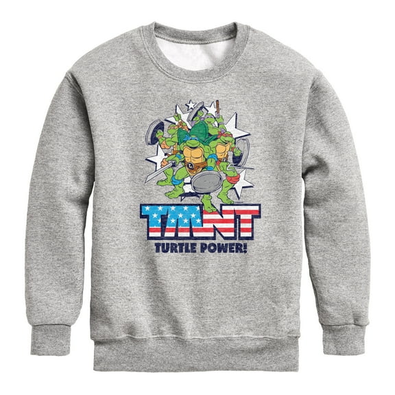 Teenage Mutant Ninja Turtles - Turtle Power Americana - Youth Crewneck Fleece Sweatshirt