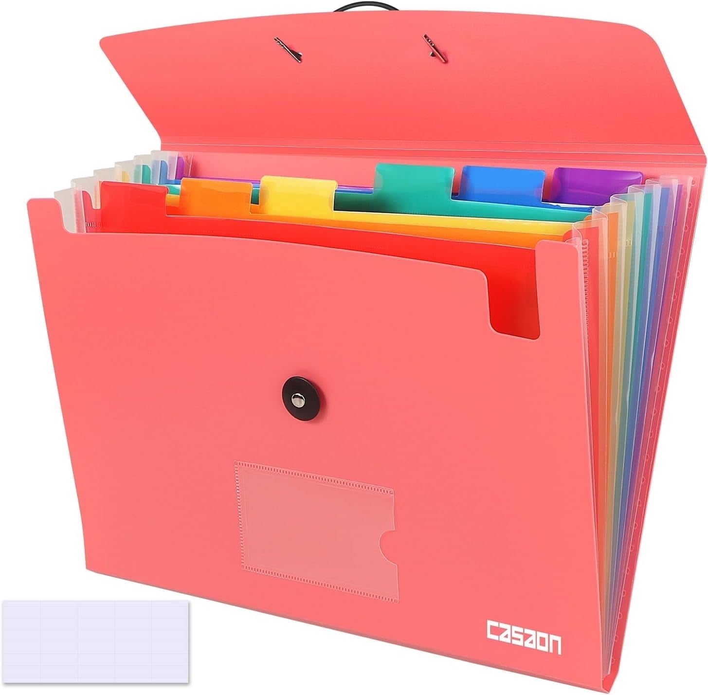 Expandable 5-Pocket Plastic File Folders and Document Organizer