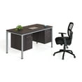thumbnail image 2 of Boss Office Products Simple System 60" x 24" Single Desk with (2) Pedestals, Driftwood, 2 of 7