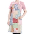 thumbnail image 5 of Pioneer Flower Floral Print Pattern Apron-Garden Aprons for Women with Pockets-Cotton Linen Waterproof Kitchen Cooking Gardening Aprons Adjustable for Kitchen,Cooking,BBQ and Salon 33x27 Inch, 5 of 7