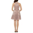 thumbnail image 2 of Xscape Womens Metallic Tiered Mini Dress, 2 of 2