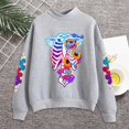 thumbnail image 2 of WEAIXIMIUNG Women Sweatshirts Women's Bone Print Loose Top Casual Hoodie, 2 of 3