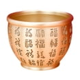 thumbnail image 1 of Cuenco del tesoro Feng Shui de 7,4 cm de altura con símbolo Fu para la riqueza y el dinero en el escritorio. Diámetro 95 cm., 1 of 9