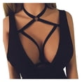 thumbnail image 1 of Lencería Para Mujeres Sujetadores Sujetador Elástico Jaula Sujetador Strappy Hollow Out Halter Bra Bustier Top Odeerbi ODB141620, 1 of 4