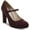 DARK BERRY MC, variant on ALFANI Womens Black Mary Jane Comfort Tresta Round Toe Block Heel Buckle Dress Pumps Shoes 10 M