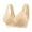 Beige, variant on Daznico Comfortable Wireless Front Closure Bra for Everyday Wear and Support with Tank Top Design Casual Leisure Undergarment for All Seasons