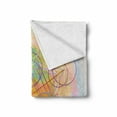 thumbnail image 2 of Geometry Soft Flannel Fleece Throw Blanket, Psychedelic Flower of Life with Modern Hallucinatory Hexagonal Artwork, Cozy Plush for Indoor and Outdoor Use, 70" x 90", Multicolor, by Ambesonne, 2 of 6