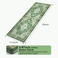 thumbnail image 2 of Kitchen Runner Mats for Floor Cushioned Anti Fatigue, Comfort Non-Slip Kitchen Padded Mats for Standing, 17\u201dx59\u201d Green Washable Kitchen Sink Floor Mats for Kitchen, Office, Laundry, 2 of 6