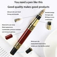 thumbnail image 3 of tamizeot Stainless Steel Handwriting Fountain Pen Ink Pens Writing Tool Student Stationery Learning Business Supply Classroom, 3 of 6