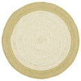 thumbnail image 2 of SAFAVIEH Braided Lars Geometric Reversible Area Rug, Green/Ivory, 5' x 5' Round, 2 of 11