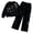 j92-Black, variant on LIIPEE Autumn Winter Outfit Sets For Girls Bow Decorated Long Sleeve Pullover Sweatshirts And Sweatpants 2 Piece Set Kids Casual Comfortable Cute Outfits,4-5 Years